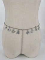 Panty Waistband Diamond Monogram Combination Thong Chain Waist Chain