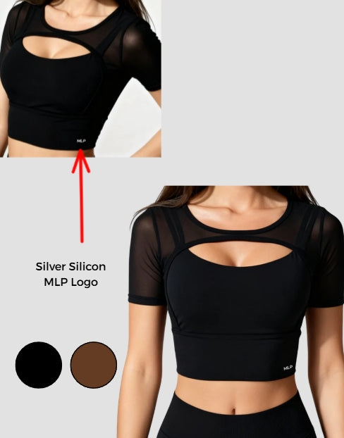Fitness Double Layer Yoga Clothing Top Women