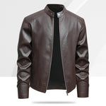Men's PU Leather Jacket For Spring And Autumn