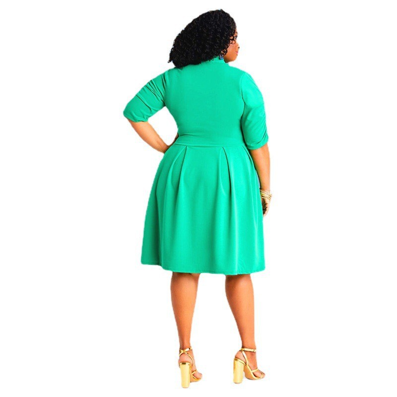 Best Selling Patchwork Bow Oversized Dress