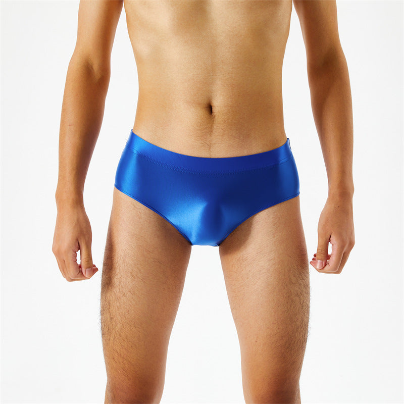 Seamless Crotch One Piece Oily Glossy Silky Panty