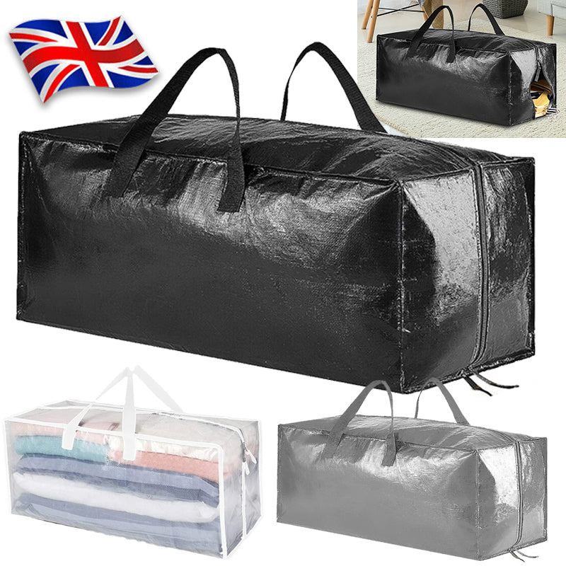 Extra Large Waterproof Heavy Duty Outdoor Garden Furniture Cushion Storage Bag--Black
