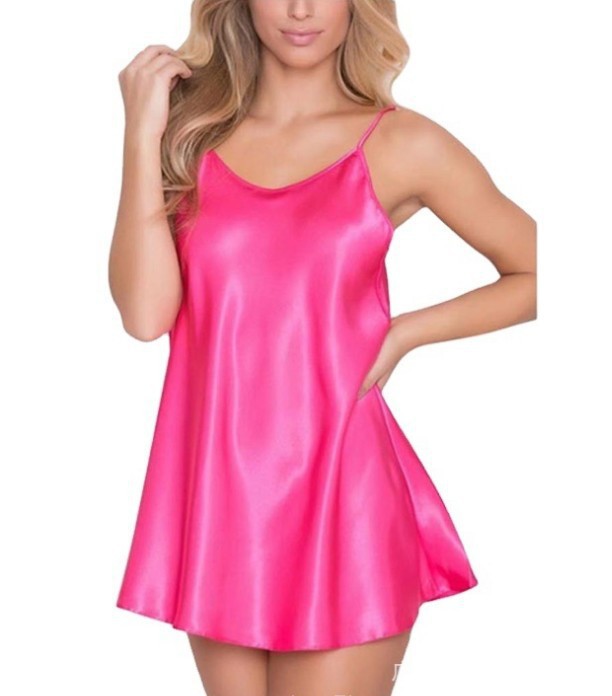Comfortable Sheer Plus-Size Sexy Suspender NightgownLounge Dress