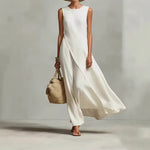 Asymmetrical Hem Modern Womens Style Dress