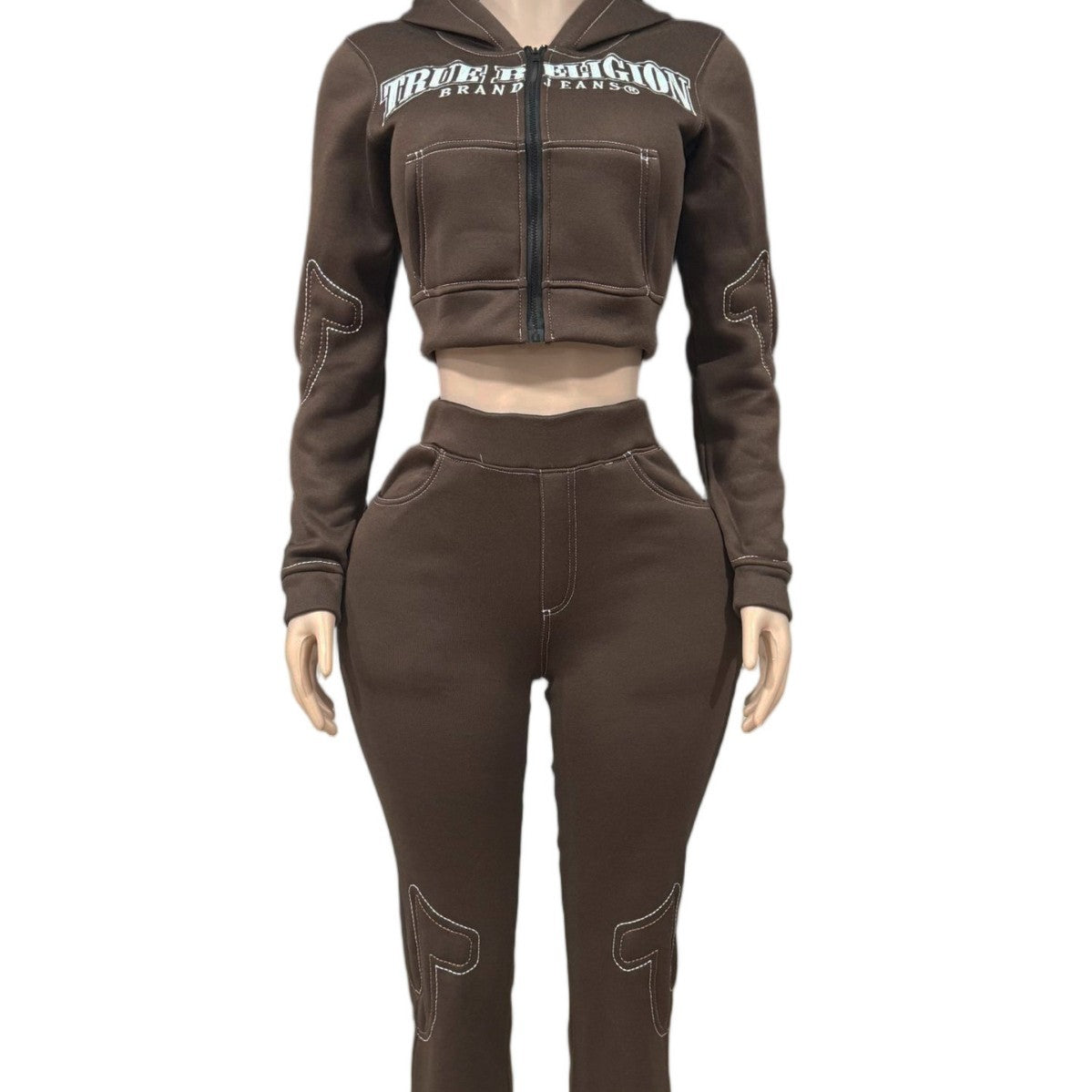 Casual Printed Sporty Sweatshirt Fashionable Womens Outfit