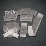 Five-piece Buttocks Elastic Sports Yoga Clothing Suit