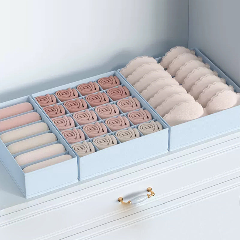 Household Panty Socks Three-in-one Separated Storage Box